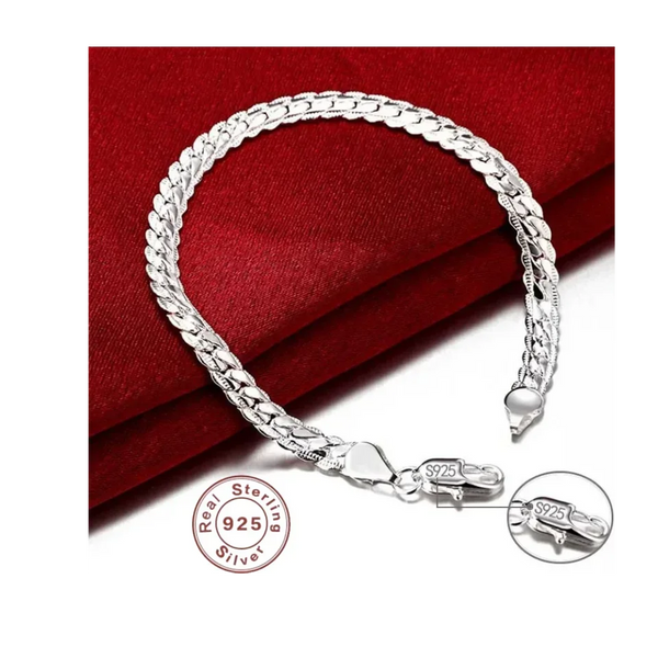 Elegant Silver Charm Bracelet