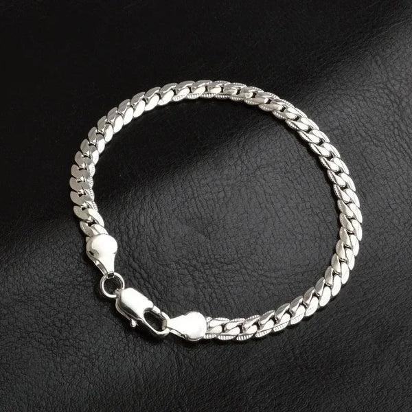 Elegant Silver Charm Bracelet