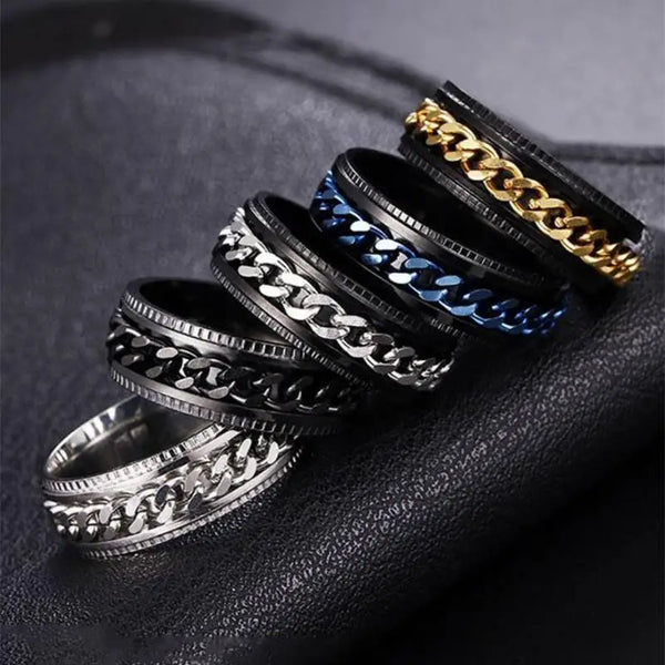 Colorful Fidget Spinner Ring