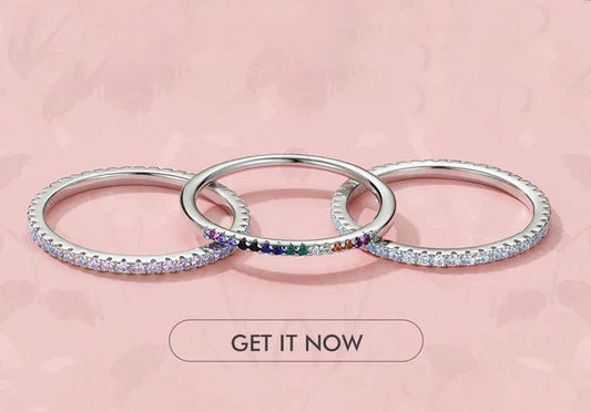 Dazzling Stacking Rings