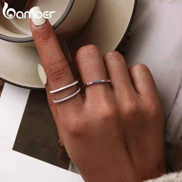 Dazzling Gold Stacking Rings